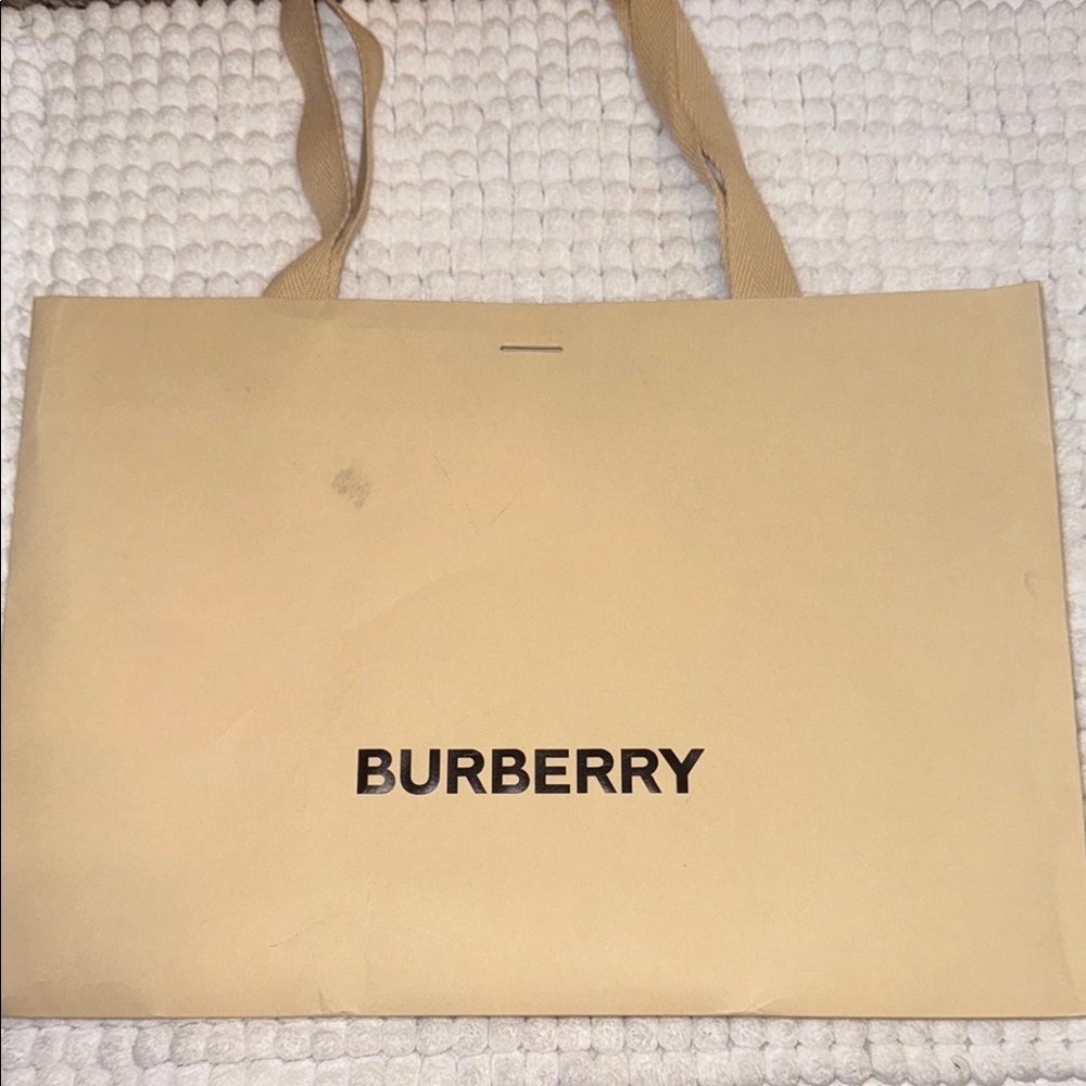 Burberry Tan Shopping Tote